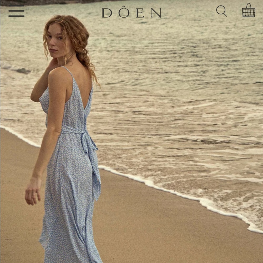 Doen “Sonia Dress” in Cerulean Hillside Bloom Size L